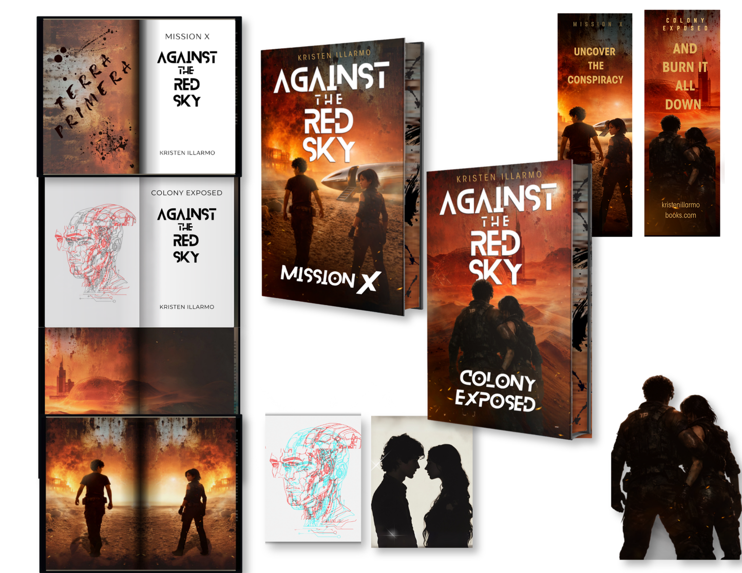 Against the Red Sky Book Box - signed hardcover duology with sticker sheet, map, and bookmark