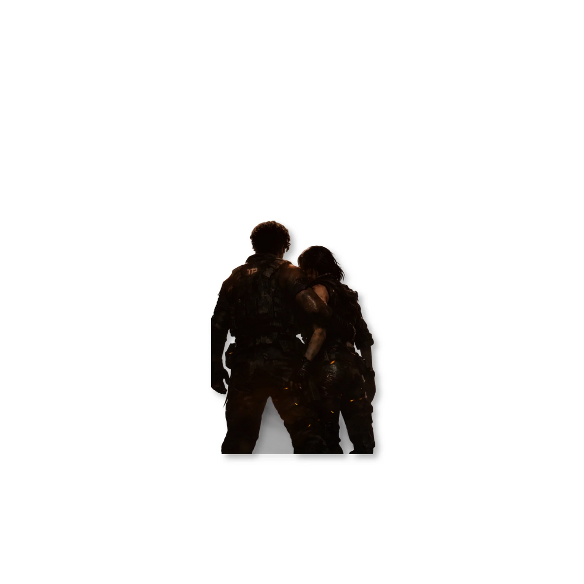 Enzo and Maddie silhouette sticker
